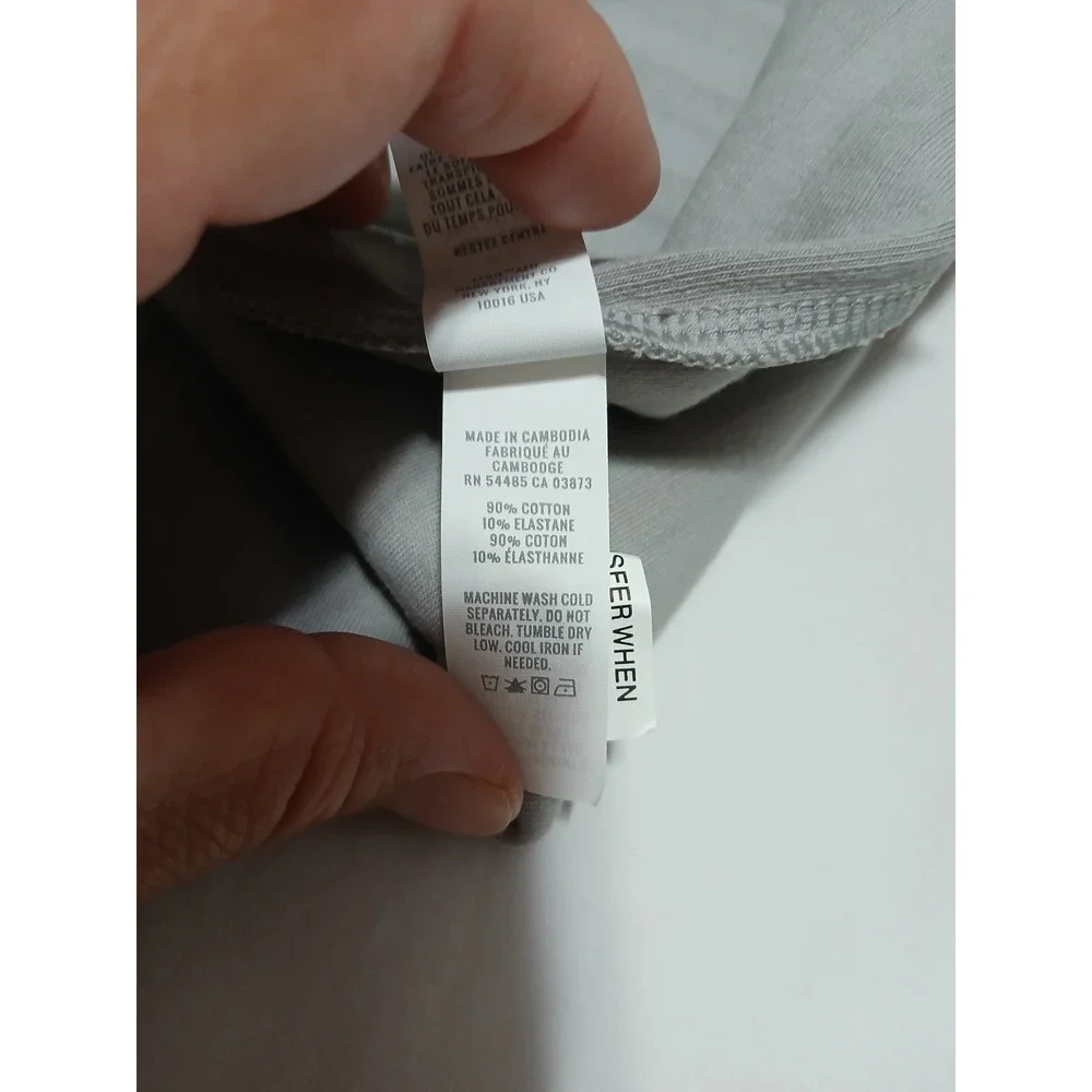 OFFLINE by Aerie OG Original Ribbed Mini Skirt Grey Lettuce Edge Womens Medium